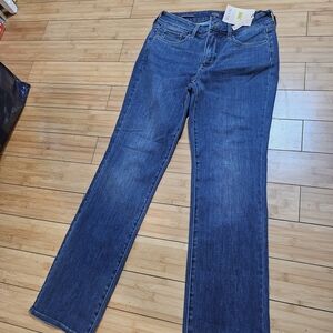 NYDJ Straight Leg Jeans in Deep Blue
